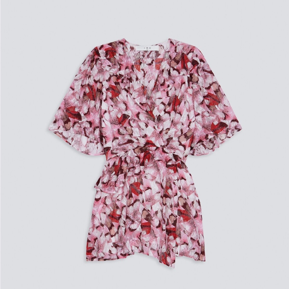 Carlina Ruffled Dress In Mixed Pink— I R O